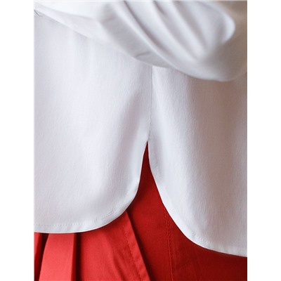 Укороченная блузка из эластичного хлопка