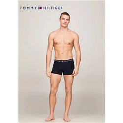 Мужские удобные эластичные хлопковые шелковые трусы-боксеры Tommy Hilfige*r  ОРИГИНАЛ!