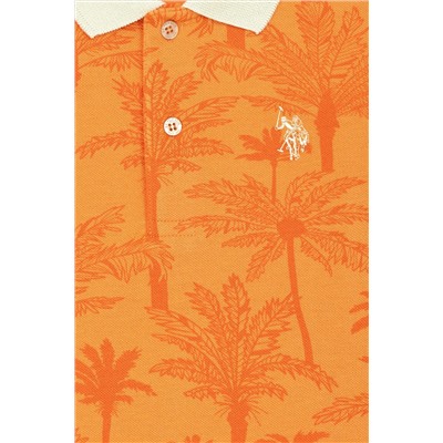 Erkek Çocuk Turuncu Polo Yaka Tişört