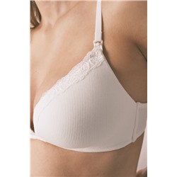 Sujetador "maternity" triangular relleno blanco CHARMING