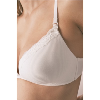 Sujetador "maternity" triangular relleno blanco CHARMING