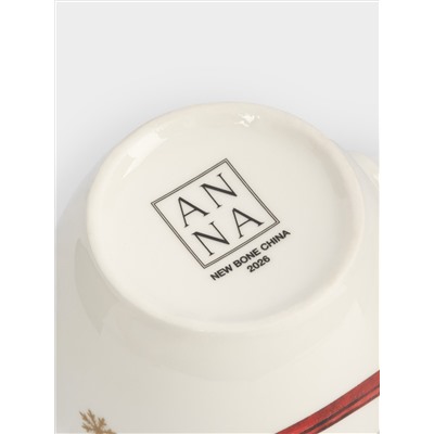 Кружка, 380 мл, фарфор N, белая, Лошадка и елка, Miracle