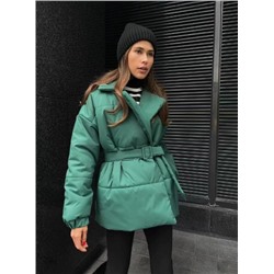 Однотонная женская хлопковая утолщенная куртка