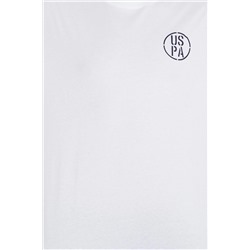 Erkek Beyaz Long Fit Bisiklet Yaka Tişört