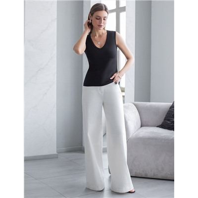 Топ из премиального хлопка с эластаном