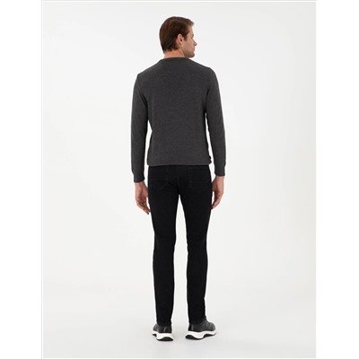 Siyah Slim Fit Jean Pantolon
