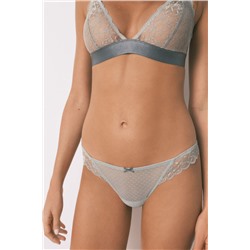 Tanga encaje cintura verde