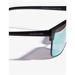 METAL RECTANGULAR TOP RIM AVIATOR SUNGLASSES