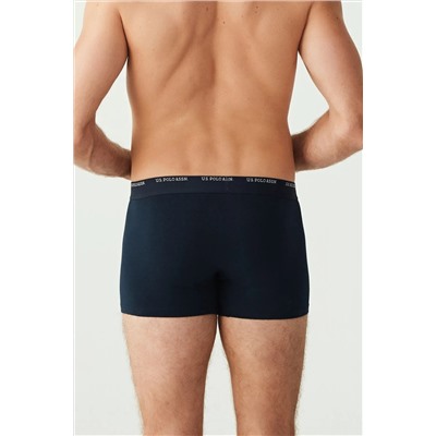 U.S. Polo Assn. Erkek Lacivert - Lacivert Melanj 3 Lü Boxer