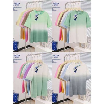 Женская оверсайз футболка с градиентным окрасом  19 цветов