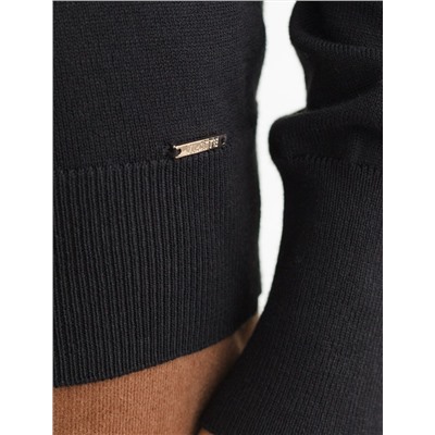 Водолазка тонкой вязки из хлопка с нейлоном