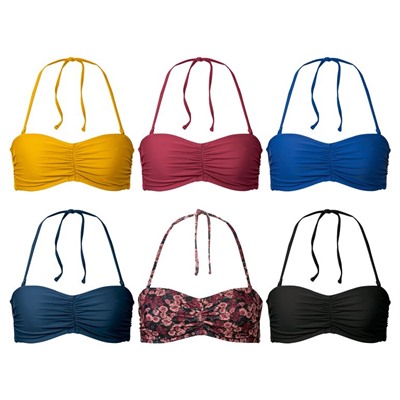 ESMARA® Bikinioberteil Damen, kombinierbar, abnehmbare Träger, gemouldete Cups