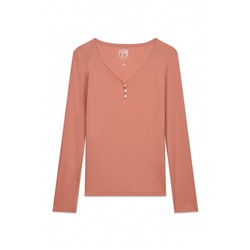 Camiseta panadera algodón marrón