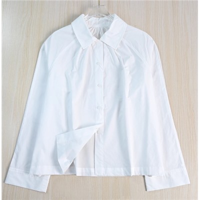 Белая рубашка с нишевым дизайном  Рукава реглан КО*С