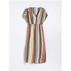 Kleid Aus Leinen-Mix