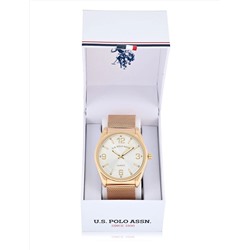 MENS GOLD MESH STRAP WATCH