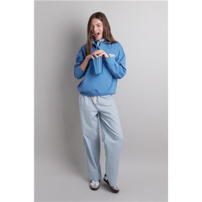 Sudadera polo felpa azul