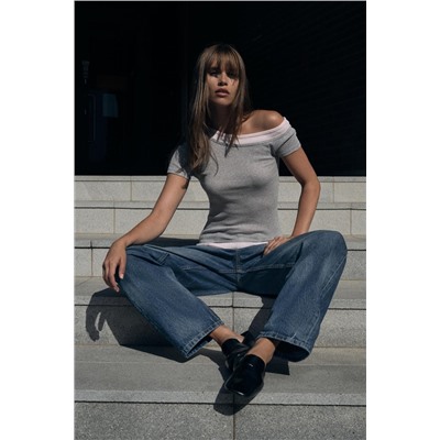 ASYMMETRIC DOUBLE T-SHIRT