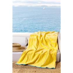 Fasseur %100 Pamuk Plaj Havlusu - Sarı - 70x150 cm