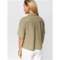Блузка в стиле сафари из плотного лиоцелла