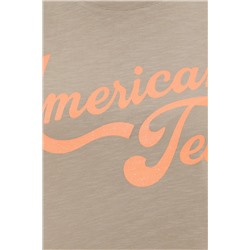 Kadın Haki Bisiklet Yaka Crop Tişört