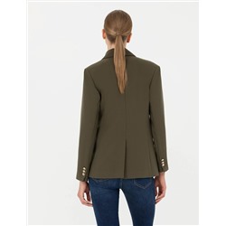 Kahverengi Slim Fit Ceket