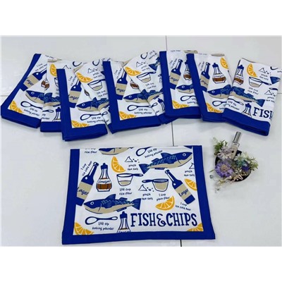 кухонное полотенце  Размер:41-64см (10шт) 100% хлопок