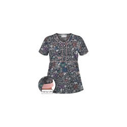 UA Chalked Medley Pewter Scrub Top