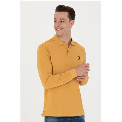 Erkek Hardal Basic Sweatshirt