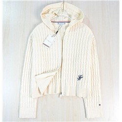 Повседневный вязаный кардиган с длинными рукавами ТОММИ ХИЛФИГЕ*Р