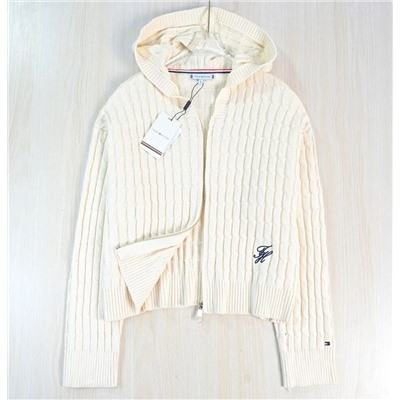 Повседневный вязаный кардиган с длинными рукавами ТОММИ ХИЛФИГЕ*Р