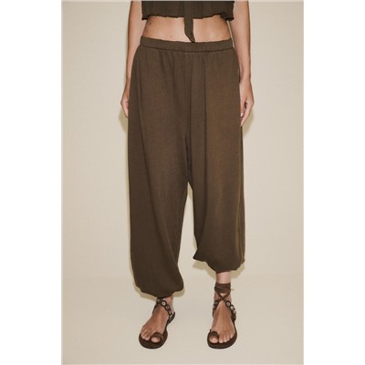 PLUSH BALLOON TROUSERS