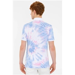 Erkek İndigo Polo Yaka Tişört