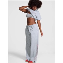 PINK Campus Fleece™ Wide-Leg Split-Hem Sweatpants