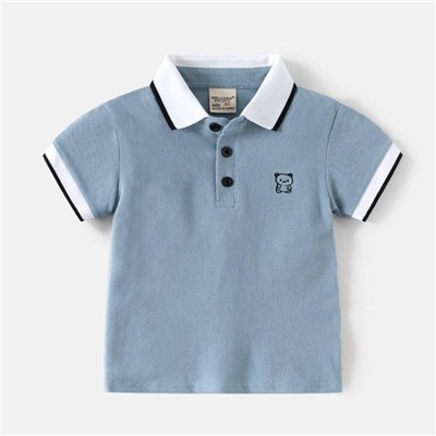 Рубашка поло с короткими рукавами для мальчиков 2025