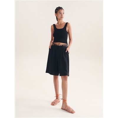 Shorts mit Gürtel