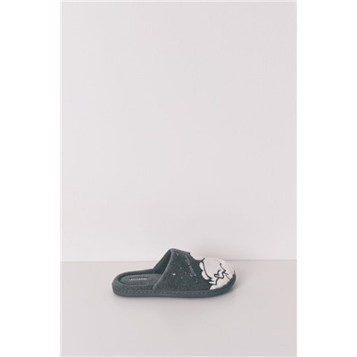 Zapatillas casa borreguito gris Moomin