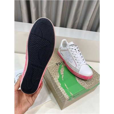 Кроссовки с контрастной яркой подошвой  4 цвета ПРЕМИА*ТА