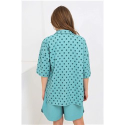 Костюм Лен рубашка + шорты 1252