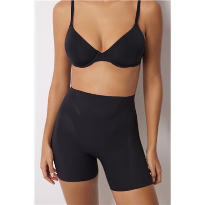 Pantalón corto reductor y push up negro