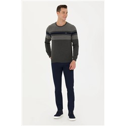 Erkek Lacivert Kanvas Pantolon