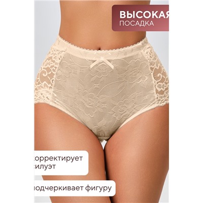 Трусы 98261 кружевные шорты высокие,  набор 3 шт., OIRO