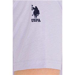 Erkek Lila Basic Bisiklet Yaka Tişört