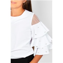 Блузка для девочки с жемчугом 0199/2