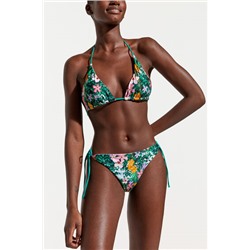 Top bikini floral reversible