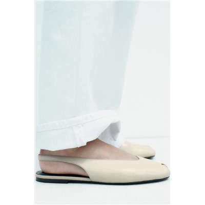 OPEN-TOE SLINGBACK SHOES