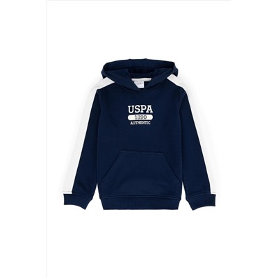 Erkek Çocuk Lacivert Kapüşonlu Sweatshirt