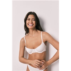 Sujetador clásico relleno algodón blanco BEAUTIFUL
