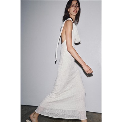 RUSTIC DRESS WITH SCARF