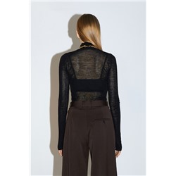 Jersey fino de lana Negro